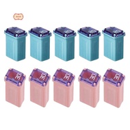 10 PCS 20Amp 30Amp Miniature Box Fuses Square Car Fuse ("Low Blow")