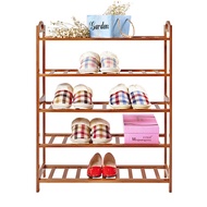 Simple shoes rack multi-layer solid wood shoe dust storage rack rack bamboo bamboo shoe shelf shoe r