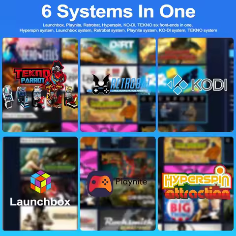 PEAPRIT 12TB Gaming HDD with Hyperspin Launchbox Retrobat Playnite 10K+ Retro Video Games Console fo