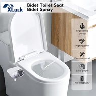 Xluckly Bidet Toilet Seat Dual Nozzle Bidet Adjustable Water Pressure Toilet Bidet Spray Non-electri