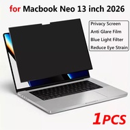 Privacy Screen Film for 2026 MacBook Neo 13-Inch A18 Pro A3404/A3405, Anti Glare Film, Blue Light Fi