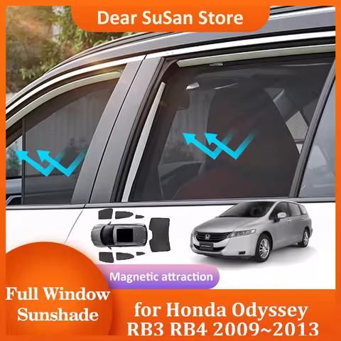 Car Magnetic Sunshade for Honda Odyssey RB3 RB4 2009~2013 Windshield Curtain Roof Window Sunroof Pad