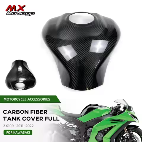 ZX10R 100% Carbon Fiber Full Gas Tank Cover Racing Cowl For KAWASAKI NINJA ZX10RR ZX-10R SE 2011-202