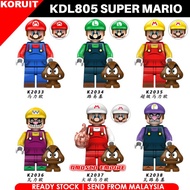 KDL805 SUPER MARIO MINIFIGURE WARIO K2033 K2034 LUIGI K2035 K2036 WALUIGI K2037 K2038
