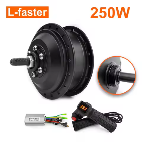 24V/36V 250W Electric Bike Brushless Motor Set E-bicycle Conversion Kit Rear Hub Wheel Drive Disc Br