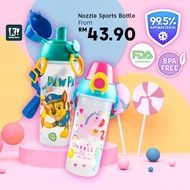 Kidztime Children Kids BPA Free Cartoon Character Nozzle Drinking Water Bottle Spout Bottle Sports Bottle (530ml) Pinkfong Paw Patrol Unicorn Monster