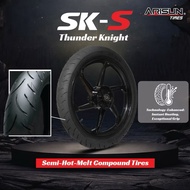 ARISUN SK-S THUNDER KNIGHT MOTORCYCLE TYRE 70/90-17 80/90-17 SEMI HOT MELT PERFORMANCE TIRE ARISUN S
