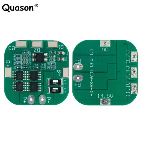 4S 14.8V 20A peak li-ion BMS PCM battery protection board bms pcm for lithium LicoO2 Limn2O4 18650 l