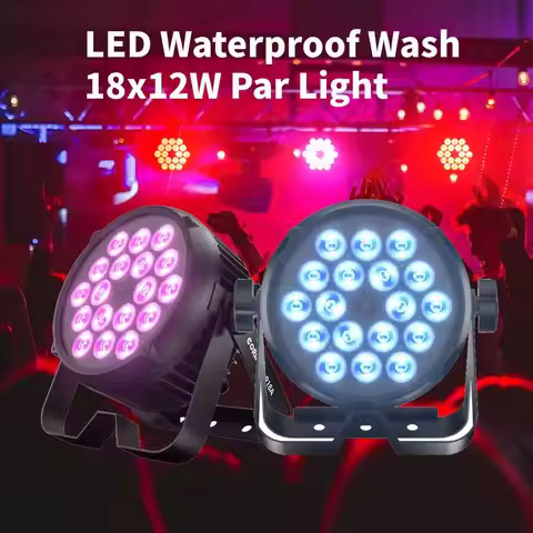 CORALPAR IP65 Waterproof LED Wash Par 18x12W Light 45 Degree Angle Ceramic Substrate LED Source For 