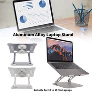 Aluminum Alloy Laptop Stand with 2 Cooling Fans Foldable Adjustable Laptop Cooling Stand for 10 to 1