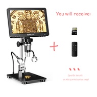 [🚚Shipping from Malaysia🚛]TOMLOV DM9 Pro HDMI Digital Microscope with 7 IPS Screen 1200X Video Coin 