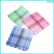 Alia 5PCS Checked Handkerchief Towel Square Quick Drying Bandanas Pocket Towel