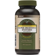 GNC Natural Brand Super Digestive Enzymes, Promotes Protein, Carbohydrate and Fat Digestion, 100 Cap