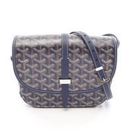【二手】Goyard GOYARD單肩包 Belvedere PM BELVE3PMLTY12CG12P 海軍藍/ブラウン/白色 PVC塗層帆布皮革 Belvedere PM