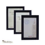 HITAM 4R, 5R, 6R Photo Frames -Minimalist-Black Photo Frames 4R, 5R, 6R- Black