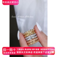 แหวนเพชรธรรมชาติ AU750 18K แหวนเพชรแถวเรียงแบบชั้นในแบบติดกัน เครื่องประดับแฟชั่นสำหรับผู้หญิงและผู้