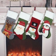 AUGUSTINA Large Candy Christmas Stocking, Elk Snowman Hanging Christmas Gift Bag, Tourist Souvenirs 