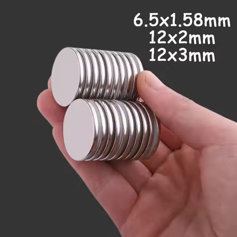 Multiple sizes of 6.5x1.58/12x2/12x3mm circular magnets for refrigerators, suitable for kitchens, wh