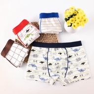 ICE 4 PCS / Lot-High Quality Cotton Dinosaur Printed Kids Brief Boxer Underwear/Panties- Boy