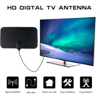 Antena Indoor TV Digital 4K VHF / UHF High Gain 25 dB Kabel 3 meter