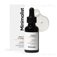 Minimalist Vitamin C+E+Ferulic Acid 16% Face Serum for Anti Aging & Glow | Reduces Skin Damage & Red