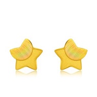 周大福 - 小星星999足金耳環（約0.031両）