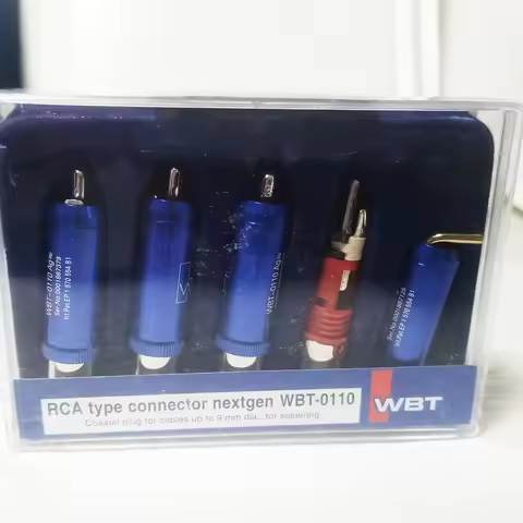 4X WBT-0110 Ag Nextgen HiFi Audio RCA Plug Coaxial Cable Interconnect Connector