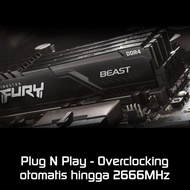 Kingston FURY BEAST Seri Tangguh 4GB DDR4 3200MHz CL16