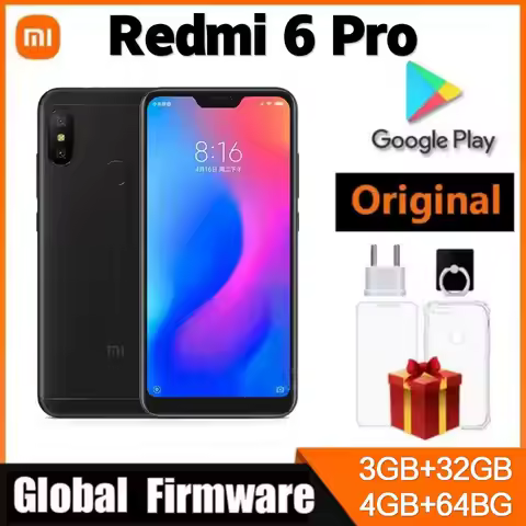Xiaomi Redmi 6 Pro 4GB 64GB 4000 mAh Snapdragon 625 Pixels Batterry Dual SIM Android Global Rom 4G S