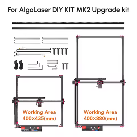 AlgoLaser DIY KIT MK2 10W 5W Engraving Area Expansion Kit Expand Working Area to 33.46" x 15.75"（850