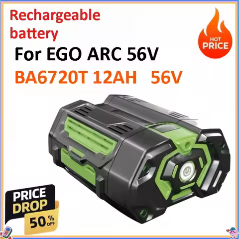 12Ah For EGO ARC 56V BA6720T Electric Mower Saw Garden Tools Garden Tools Car Washer Air Blower Batt