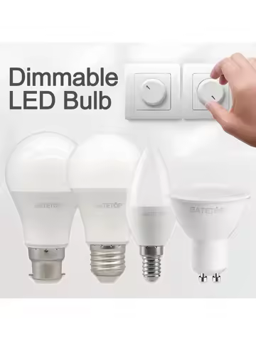 1-10 Pack Dimmable GU10 E27 E14 B22 LED Bulb Lamp 220V No Flicker Warm White Natural Light 3000K 400