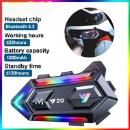 Y20 Bluetooth Motorcycle Helmet Headset Headphone Wireless Motobike Handsfree Stereo Earphone Speake