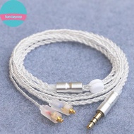 sund HiFi Earphone Upgrade Cable MMCX 3.5mm 1.2m Silver Plated Core Cable For  IE200/IE300/IE600/IE9