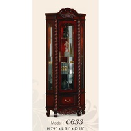 Harga Termurah Almari Pameran Almari Kayu 1 Pintu 1 Laci