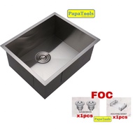 NANO SUS304 SINGLE OR DOUBLE SINK BOWL- HAND MADE SINK BOWL SINKI DAPUR LV4545