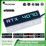 PC Case DIY RGB VGA Side Panel RTX 3070 3080 3090 Graphics Card GPU Lighting Backplate Board ROG 5V 3PIN ARGB MB AURA SYNC