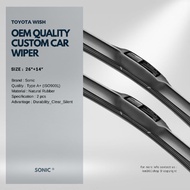 Toyota Wish Windscreen Wiper Wiper Blades OEM Sonic Parts One Pairs 26"/14"