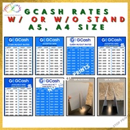 Gcash Rates Cash In Cash Out SintraBoard A4 A5 Size 3mm