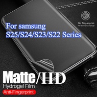 【1PCS】HD/Matte Screen Protector For Samsung S25  S24 S23 S22 Ultra Plus 5G Soft Anti-Fingerprint Hyd