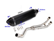 ZESSZ ท่อไอเสีย Tmax500 Tmax530ท่อไอเสียแบบเต็มระบบสำหรับยามาฮ่า T-MAX Tmax 500 T-MAX Tmax530 500 53