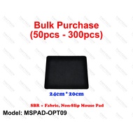 TINYTECH MSPAD-OPT09 (BULK PURCHASE) NON-SLIP SBR + FABRIC MOUSE PAD ECONOMIC MOUSE PAD