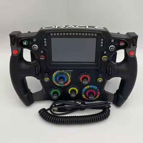 PC FORMULA Racing Game Simulator Game Steering Wheel with 4.3-inch Touchable High-Definition Screen