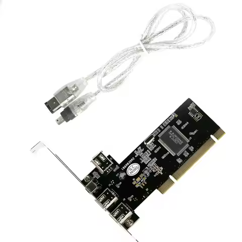 PCI 1394A 4 Ports video capture card Controller Card Extension Adapter PCI 3x 6 Pin 1x 4 Pin with IE