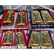 3D acrylic civil servant rank, exclusive product, non-list list