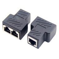 SIFREE RJ45 LAN Ethernet Network Connector Splitter 1 to 2 Ethernet Splitter RJ45 Connector - DN0190