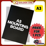 A3 Black Mounting Board / Kadbod Hitam / Cardboard (800GSM/1000GSM) (PRICE FOR 1PCS)
