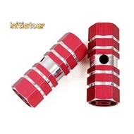 [Initiatour-t] 2Pcs Aluminum M TB Bike Bicycle A xle Pedal Non-slip Front Rear A xle Foot Pegs Bicyc