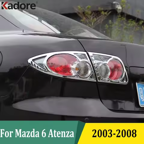 For Mazda 6 M6 Atenza 2003 2004 2005 2006 2007 2008 Chrome Taillight Frame Sticker Rear Back Lights 
