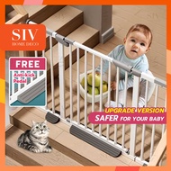 SIV 69-153 CM Pagar Baby Safety Gate Fence Guard With Security Lock For Bayi, Kids, Dogs, Pets